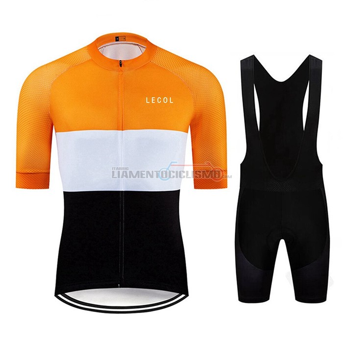 Abbigliamento Ciclismo Le Col Manica Corta 2020 Nero Bianco Giallo